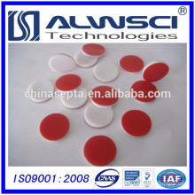 Septa en silicone PTFE rouge 13 mm